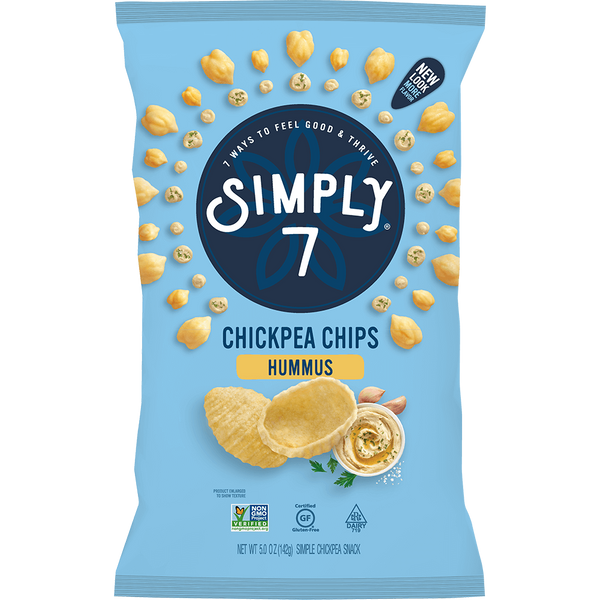 Simply 7 Chickpea Chips Hummus 130g