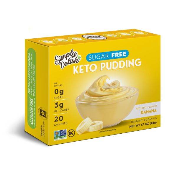 Simply Delish Banana Pudding KETO Friendly Sugar Free 48g