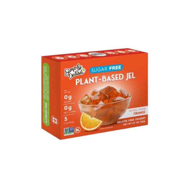 Simply Delish Orange Jelly KETO Friendly Sugar Free 0g Net Carbs 5 Calories 20g