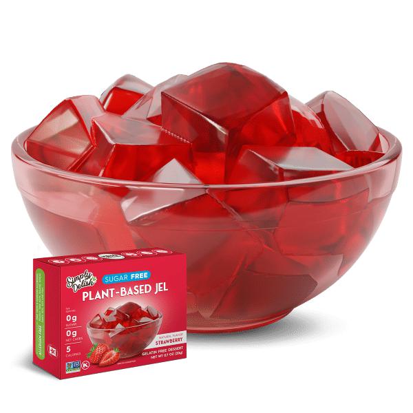 Simply Delish Strawberry Jelly KETO Friendly Sugar Free 0g Net Carbs 5 Calories 20g
