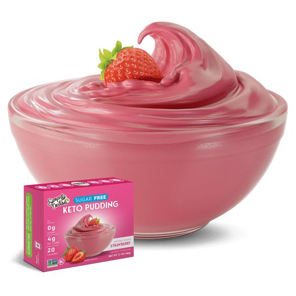 Simply Delish Strawberry Pudding KETO Friendly Sugar Free 48g