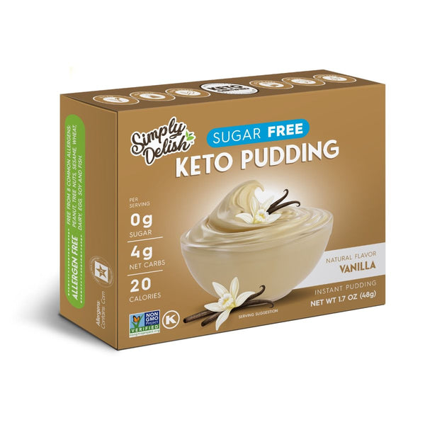 Simply Delish Vanilla Pudding KETO Friendly Sugar Free 48g