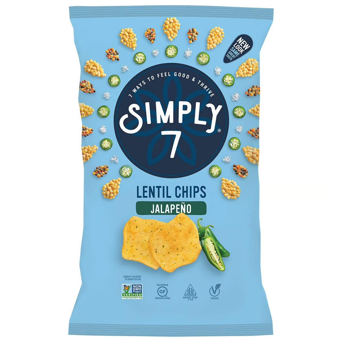 Simply7 Chips Lentil Jalapeno 103g