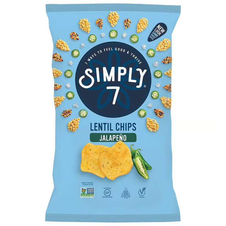 Simply7 Chips Lentil Jalapeno 103g