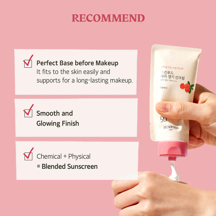 SkinFood Berry Glowing Sun Cream SPF 50+ PA++++ 50ml