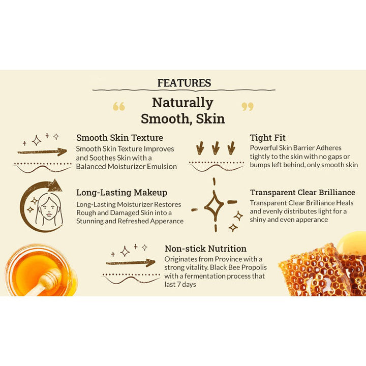 SkinFood Royal Honey Propolis Enrich Emulsion Concentrated Aged Honey Skin Nourishing & Hydrating Essential Emulsion, Skin Moisturizing & Glowing for Dry and Rough Skin 160ml