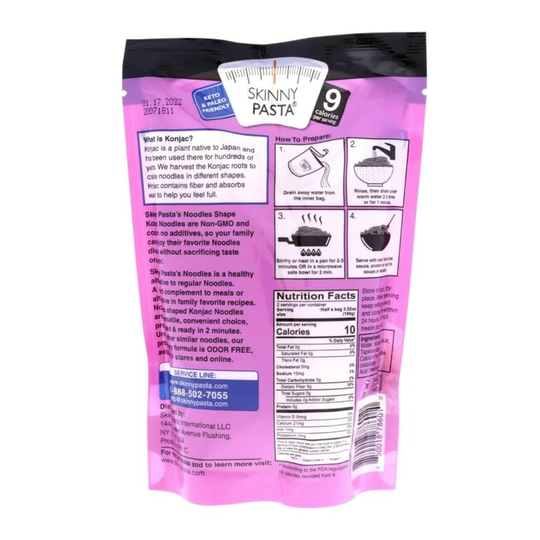 Skinny Pasta Konjac Noodles Shape Keto & Paleo Friendly 270g