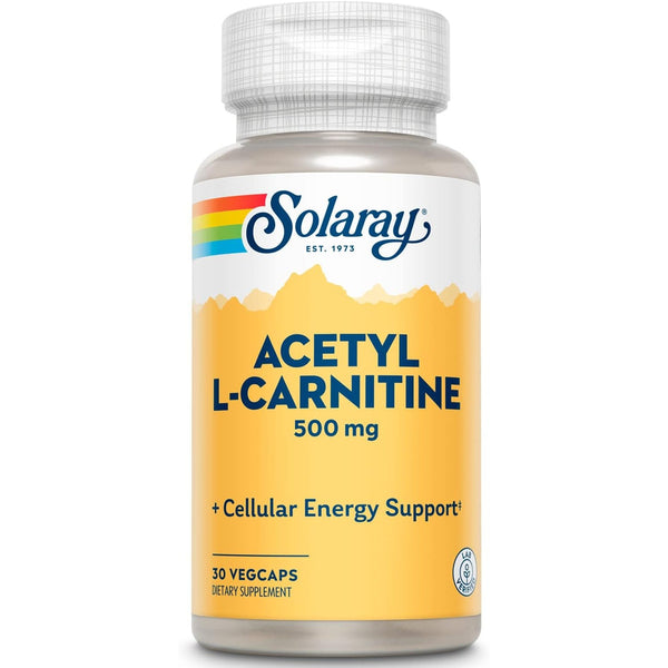 Solaray Acetyl L-Carnitine 500mg 30 Vegetable Capsules