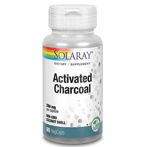 Solaray Activated Charcoal Coconut Source 280mg | 90 Veg Caps