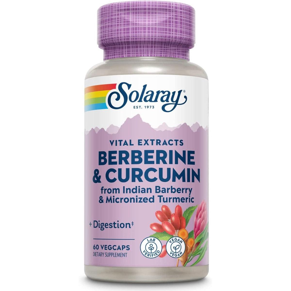 Solaray Berberine & Curcumin 60 Veg Capsules