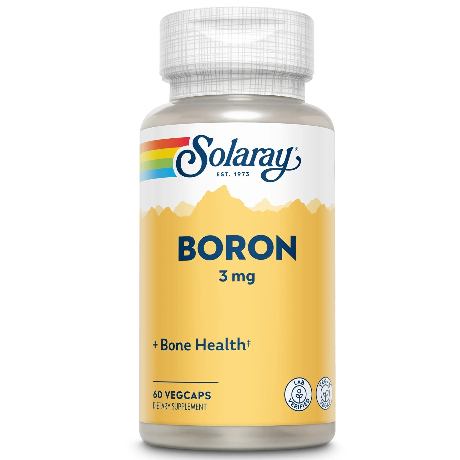 Solaray Boron Citrate 3mg Bone Health and Joint Support 60 Vegetable Capsules
