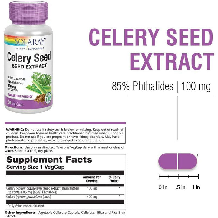 Solaray Celery Seed Vital Extracts 100 mg 30 VegCaps