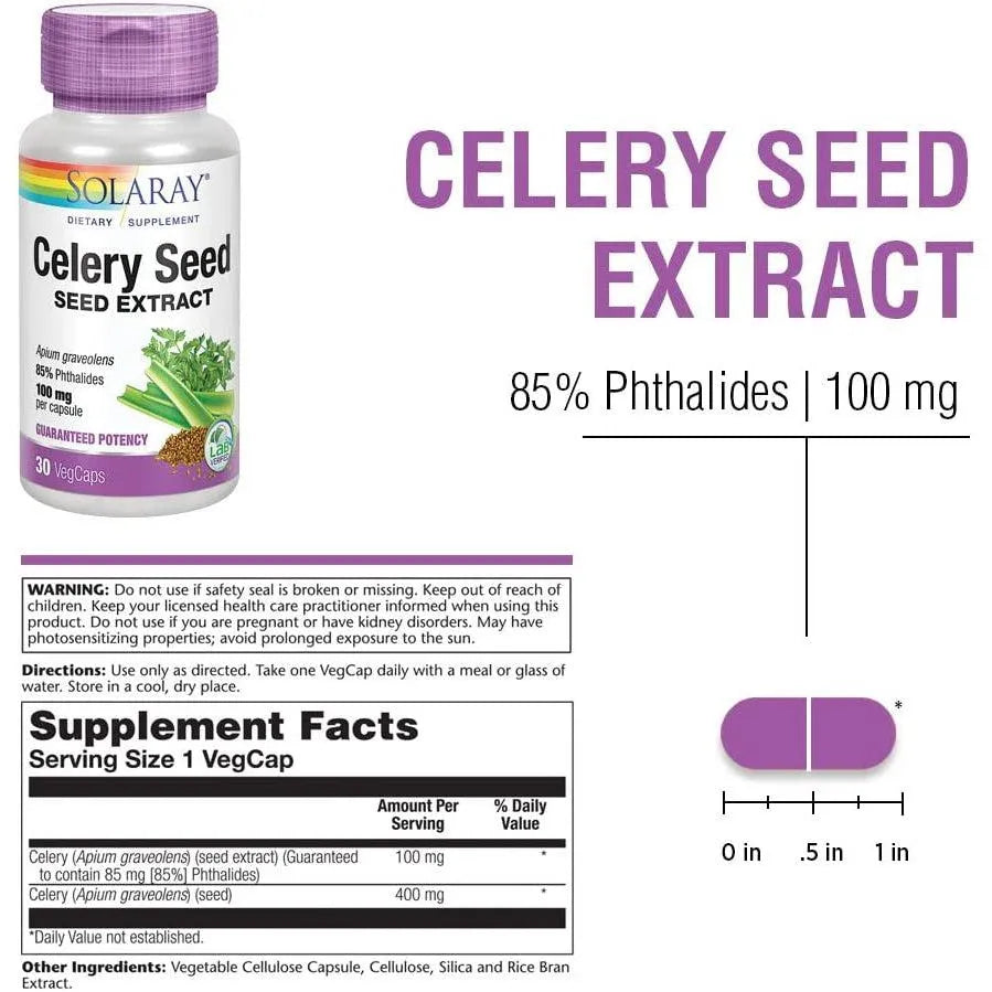 Solaray Celery Seed Vital Extracts 100 mg 30 VegCaps