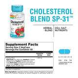 Solaray Cholesterol Blend SP-31 Herbal Blend with Homeopathic Nutrients Non-GMO 100 Vegetable Capsul