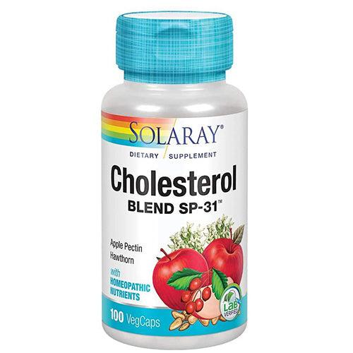 Solaray Cholesterol Blend SP-31 Herbal Blend with Homeopathic Nutrients Non-GMO 100 Vegetable Capsul