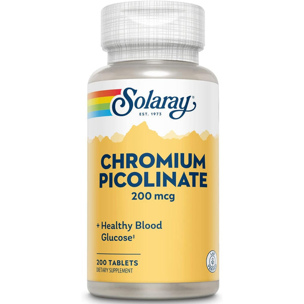 Solaray Chromium Picolinate 200 mcg 200 Tablets