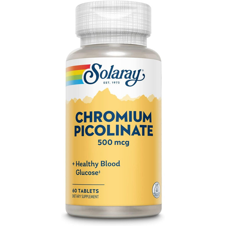 Solaray Chromium Picolinate, 500 mcg 60 Tablets