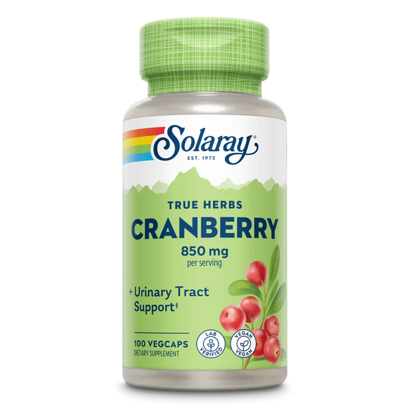 Solaray Cranberry Berry 850mg Urinary Tract Support 100 Vegetable Capsules