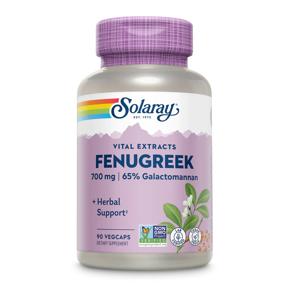 Solaray Fenugreek Seed Extract 700mg 90 Vegetable Capsules