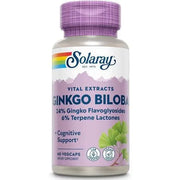 Solaray Ginkgo Biloba Extract 60mg 60 Veg Capsules