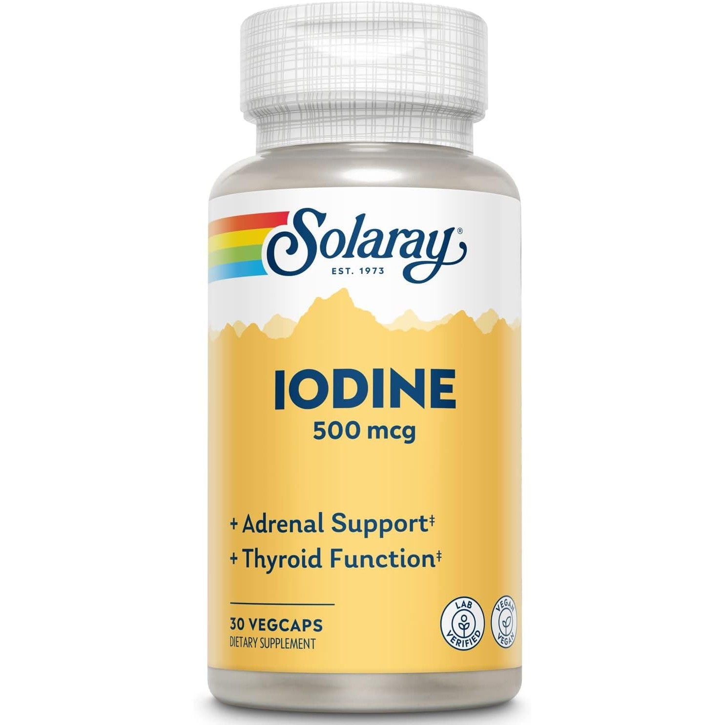 Solaray Iodine 500mcg 30 Vegetable Capsules
