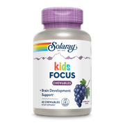 Solaray Kids Focus For Children Chewable with Natural Grape flavor 60 Chewables