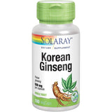 Solaray Korean Ginseng 550 mg Vegan Non-GMO | Healthy Stress, Energy & Physical Endurance Support | 100 VegCaps