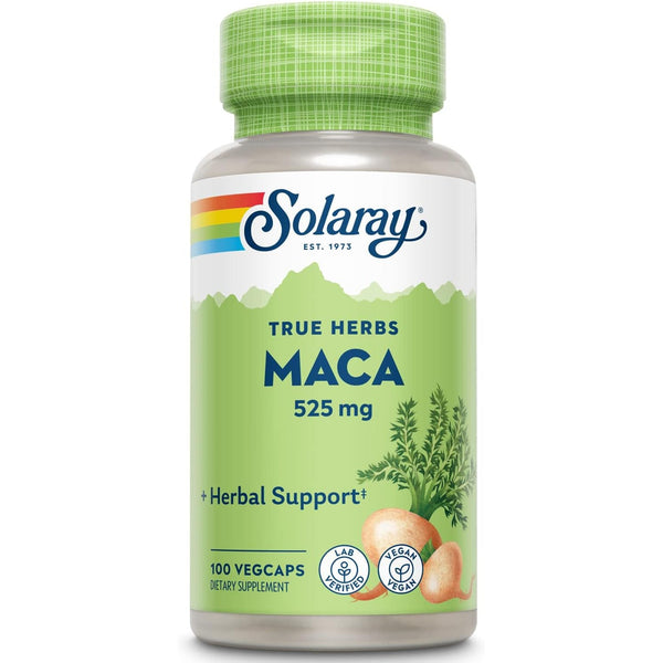 Solaray Maca Root 525mg 100 Vegetable Capsules