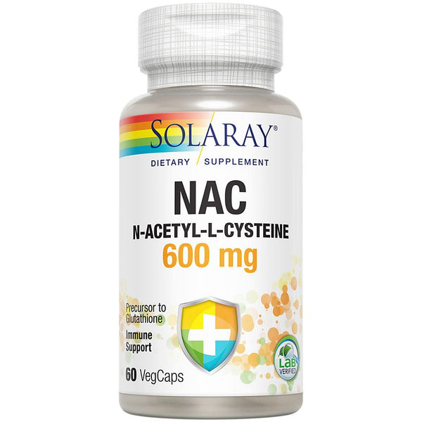 Solaray NAC N-Acetyl-L-Cysteine 600 MG Immune Support 60 Veg Capsules