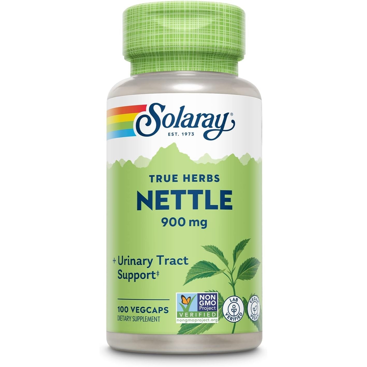 Solaray Nettle Leaf Extract 900mg Urinary Tract Support Vegan 100 Vegetable Capsules