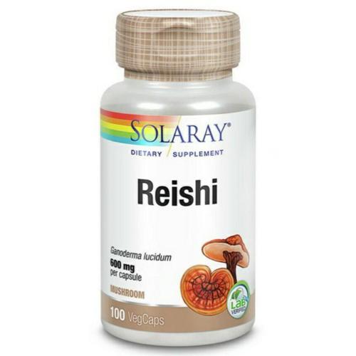 Solaray Reishi Mushroom 600mg | 100 Vegetable Capsules