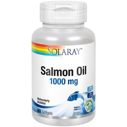 Solaray Salmon Oil 1000mg Molecularly Distilled 90 Softgels