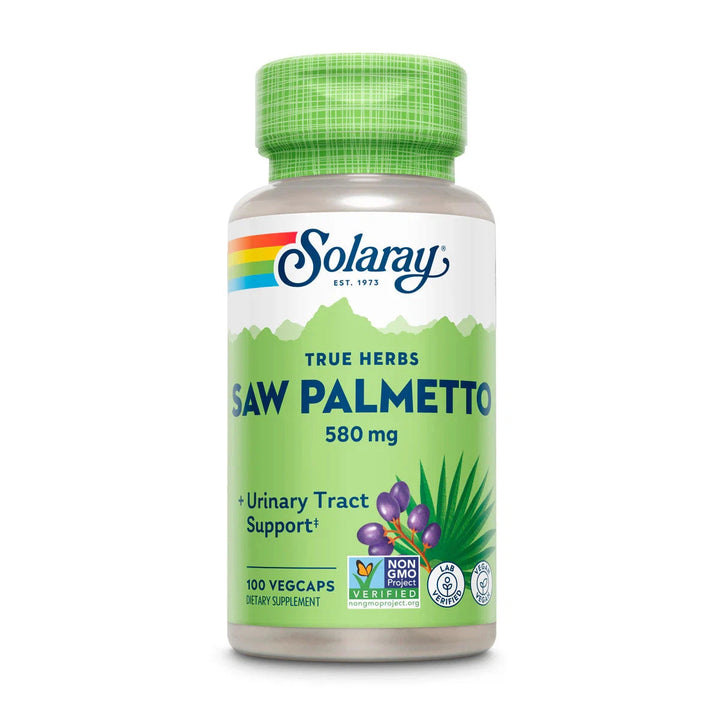 Solaray Saw Palmetto Berry 580mg 100 Vegetable Capsules