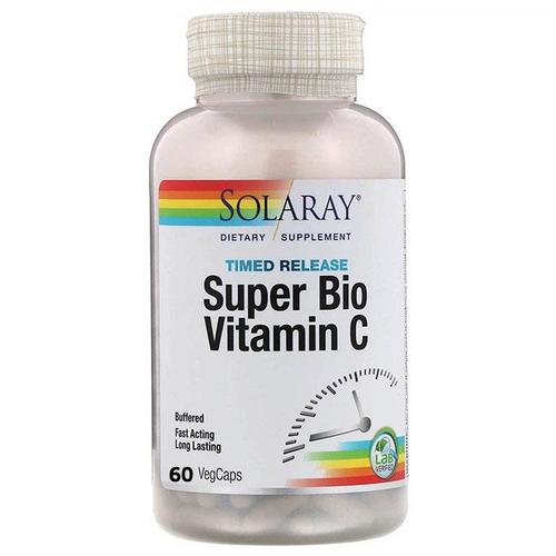 Solaray Super Bio Vitamin C Buffered Fast Acting - 60 Vegetarian Capsules