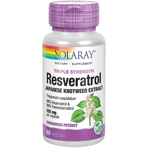 Solaray Triple Strength Resveratrol 225mg 60 VCapsules