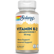 Solaray Triple Strength Vitamin K2, Mk-7 50mcg 60 Vegetable Capsules
