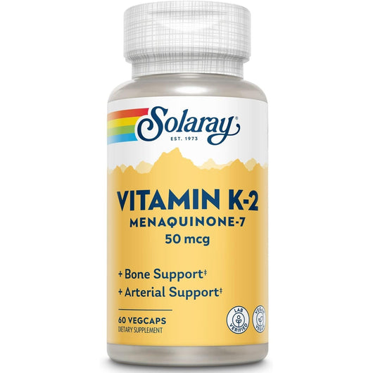 Solaray Triple Strength Vitamin K2, Mk-7 50mcg 60 Vegetable Capsules