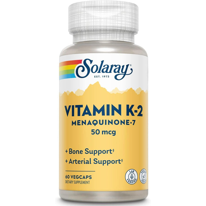 Solaray Triple Strength Vitamin K2, Mk-7 50mcg 60 Vegetable Capsules