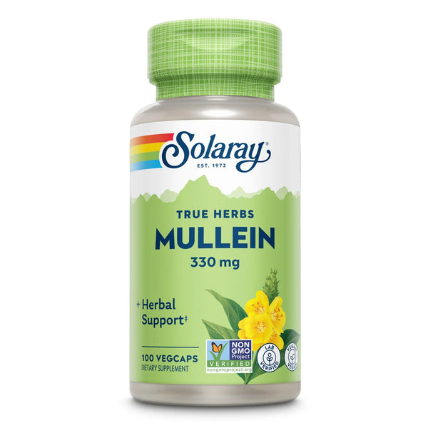 Solaray True Herbs Mullein 330mg 100 VegCaps