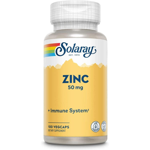 Solaray Zinc Citrate 50mg Enhanced Absorption with Pumpkin Seed 60 vegcaps