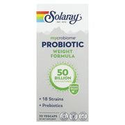 Solaray Mycrobiome Weight Formula 50 Billion CFU 30 Veg Capsules