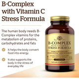 Solgar B-Complex Vitamin B With Vitamin C Stress Formula 100 Tablets