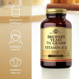 Solgar Brewer's Yeast 7 1/2 Grains with Vitamin B12 Dairy Free 250 Tablets