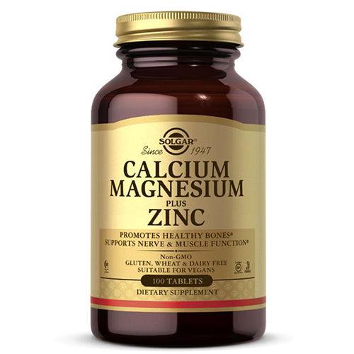 Solgar Calcium Magnesium Plus Zinc Vegan 100 Tablets