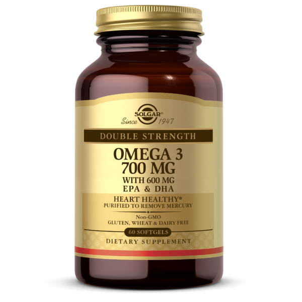 Solgar Double Strength Omega 3 700mg with 600mg EPA & DHA 60 Softgels