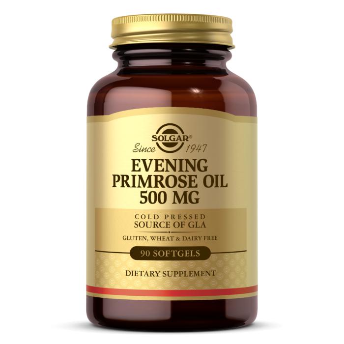 Solgar Evening Primerose Oil 500mg Cold Pressed Source of GLA Gluten Free Dairy Free 90 Softgels