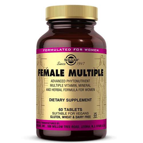 Solgar Female Multiple Advanced Multivitamin, Mineral, And Herbal Formula For Women 60 Tablets