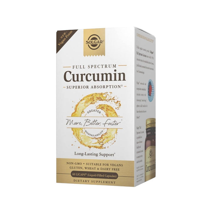 Solgar Full Spectrum Curcumin 60 Licaps Non-GMO Vegan Gluten Free