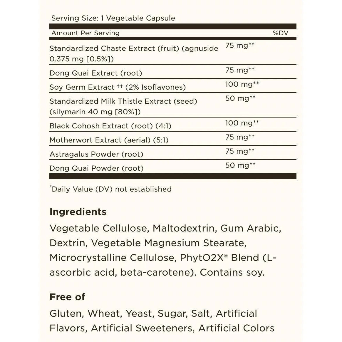 Solgar Herbal Female Complex 50 Vegetable Capsules