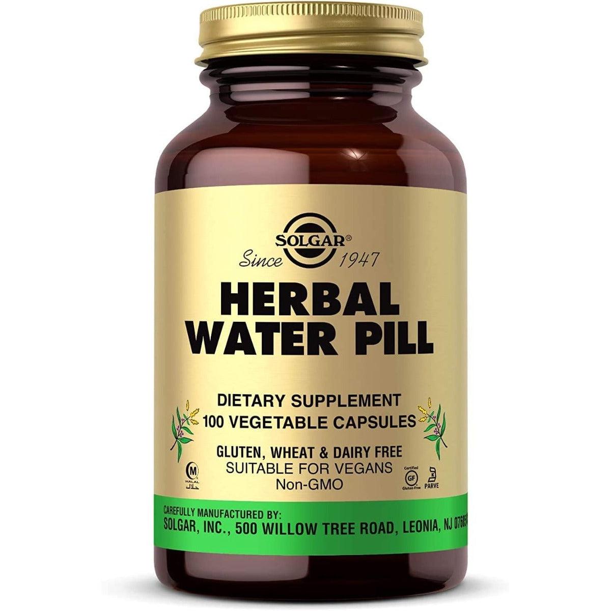 Solgar Herbal Water 100 Vegetable Capsules